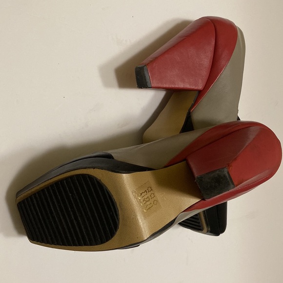 John Fluevog Rare Color Block Leather Shoes. - Picture 13 of 14